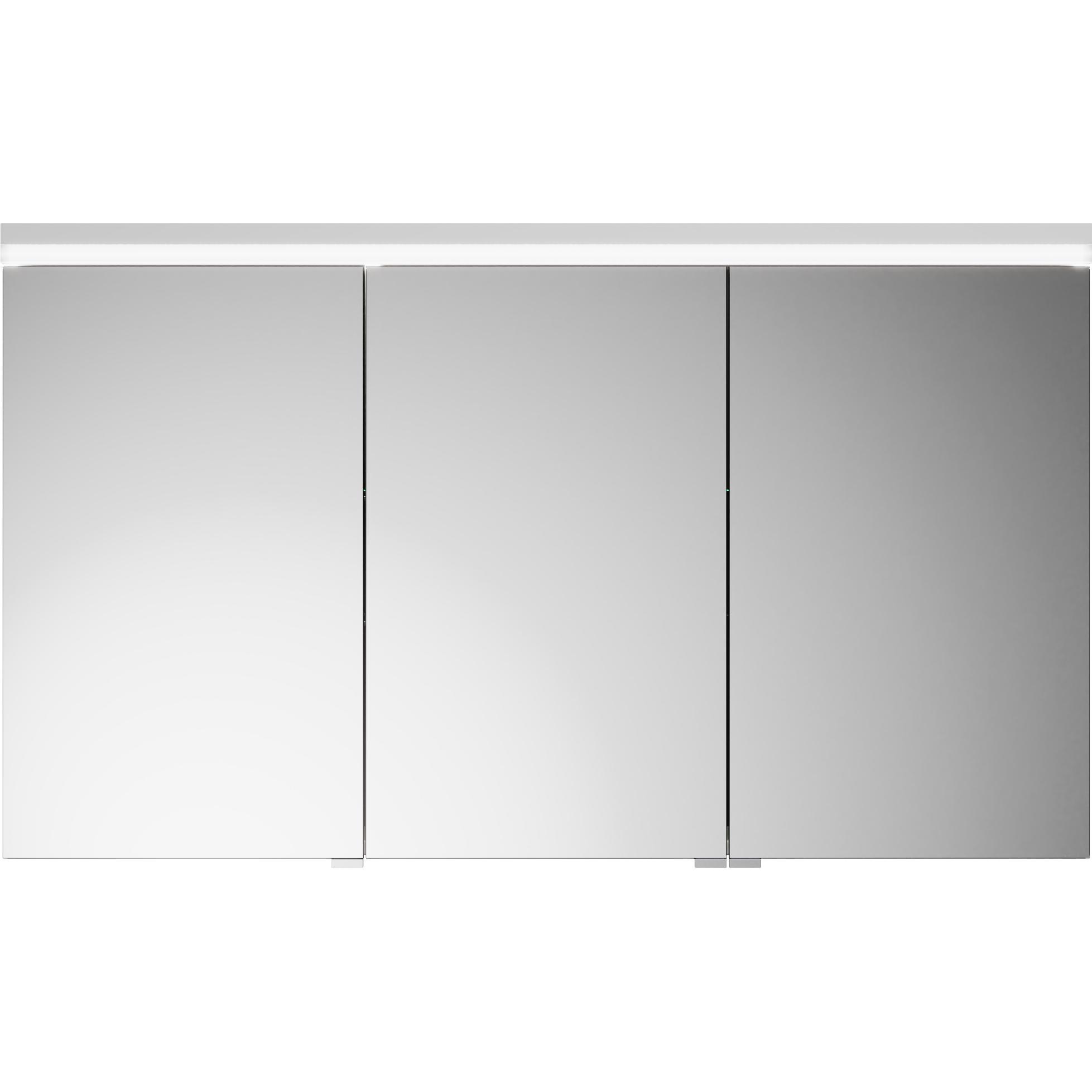 burgbad, Spiegelschrank, Lin20 Spiegelschrank LED-Beleuchtung,3 Türen, 1200x700x170mm