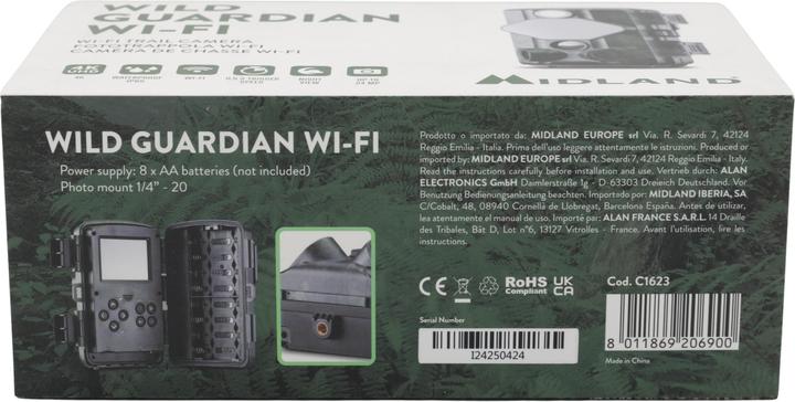 Produktbild Midland Wifi-Fotofalle mit 4K-Nachtsicht, 24 Megapixel und App-Steuerung