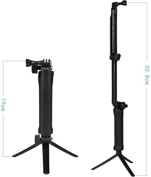 Actual product image Hurtel 3 in 1 Monopod Tripod with Selfie Holder for GoPro
