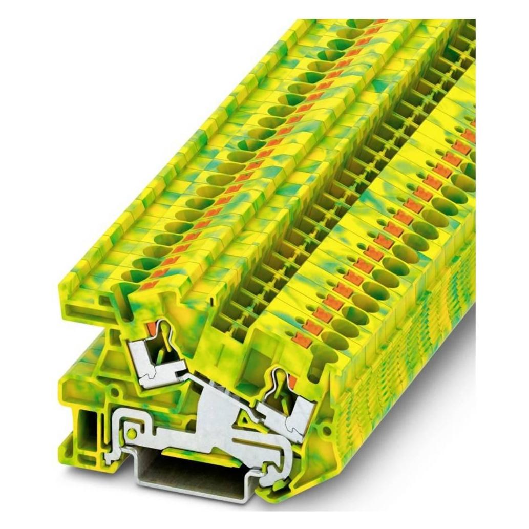 Phoenix Contact installatie doorvoerklemmenblok, Kabels + Stekkers, Groen, Geel