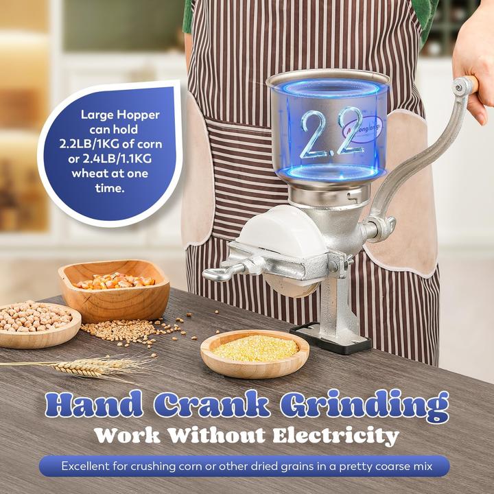 Actual product image Moongiantgo Manuelle Getreidemühle