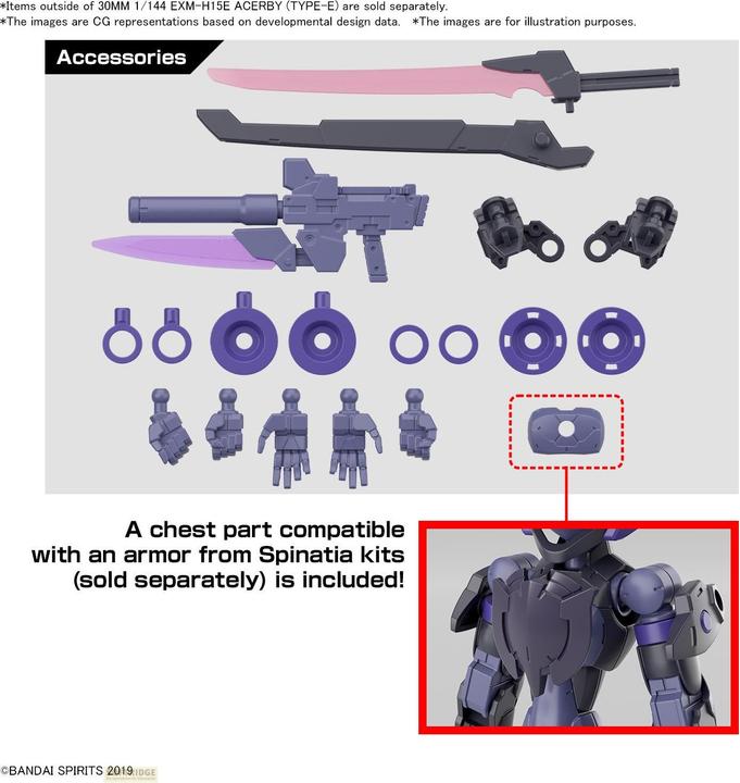 Actual product image Bandai 30 Minutes Missions - Acerby (Type-E)