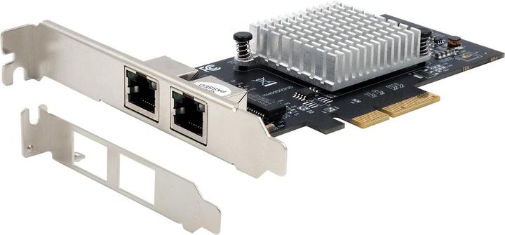 Actual product image Exsys PCI-E Card Ethernet 2x 1 Gbit/s (Intel) (PCI-E x4)