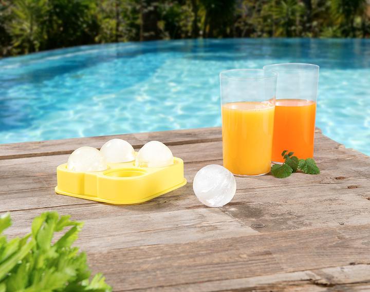 Produktbild Infactory 2er-Set Silikon-Eiswürfelform "Ice Balls" für XXL-Eiskugeln