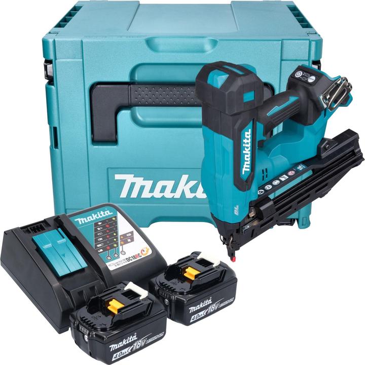 Produktbild Makita DBN 610 RMJ Akku Stauchkopfnagler 18 V 32 - 64 mm Brushless + 2x Akku 4,0 Ah + Ladegerät +