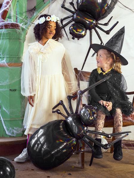 Immagine prodotto Partydeco Ragno a palloncino in alluminio nero iridescente (101 cm) (1 x)