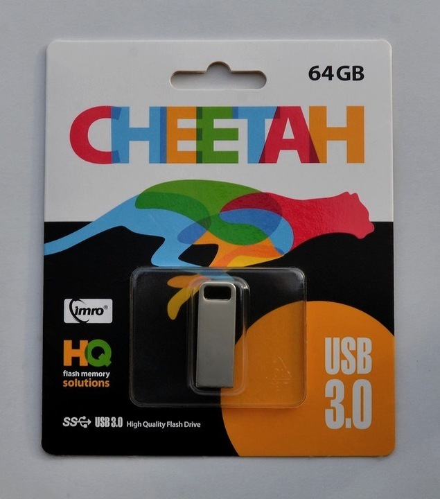 Immagine prodotto IMRO Pendrive 64GB CHEETAH USB3.0 in metallo (64 GB, USB 3.0)