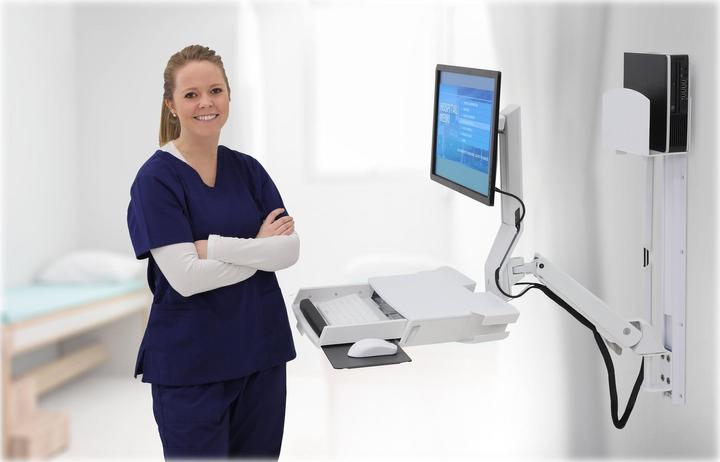 Produktbild Ergotron Sit-Stand Combo Ablageflächen-System - Befestigungskit (Griff, Gelenkarm, CPU-Ha (24", 14.50 kg)