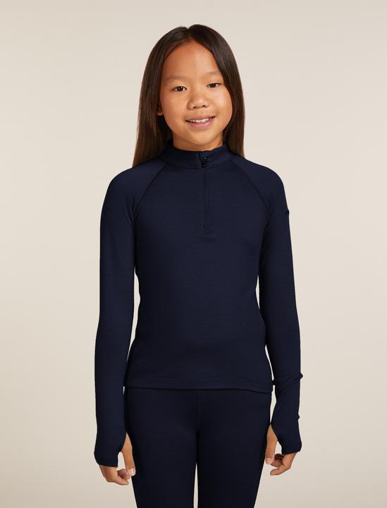 Actual product image Icebreaker Kids 260 Tech L/S Half Zip (104)