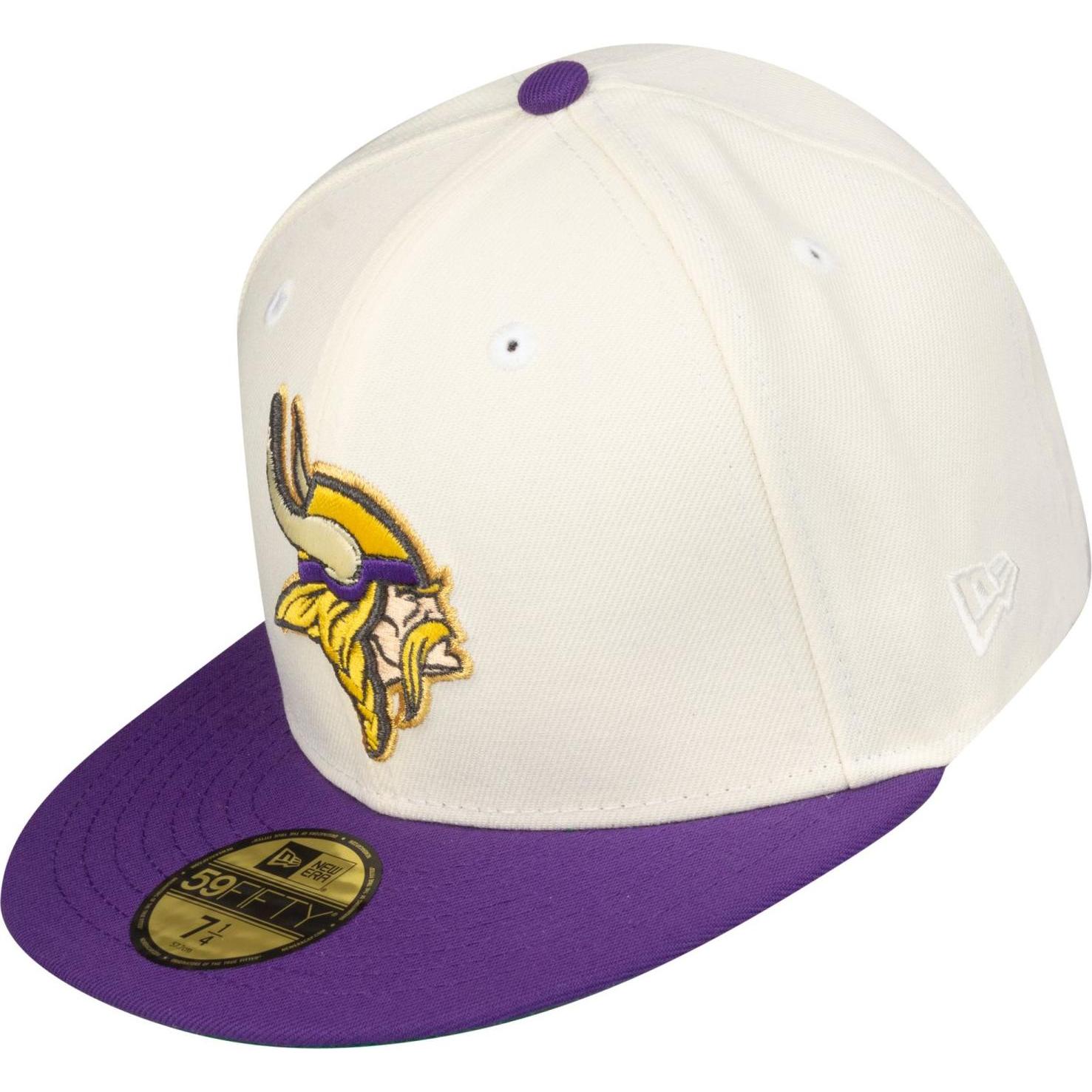 Thumbnail - New Era, Herren, Cap, 59Fifty Fitted Cap - DRAFT Minnesota Vikings - 7 5/8, Beige, (7 5/8)