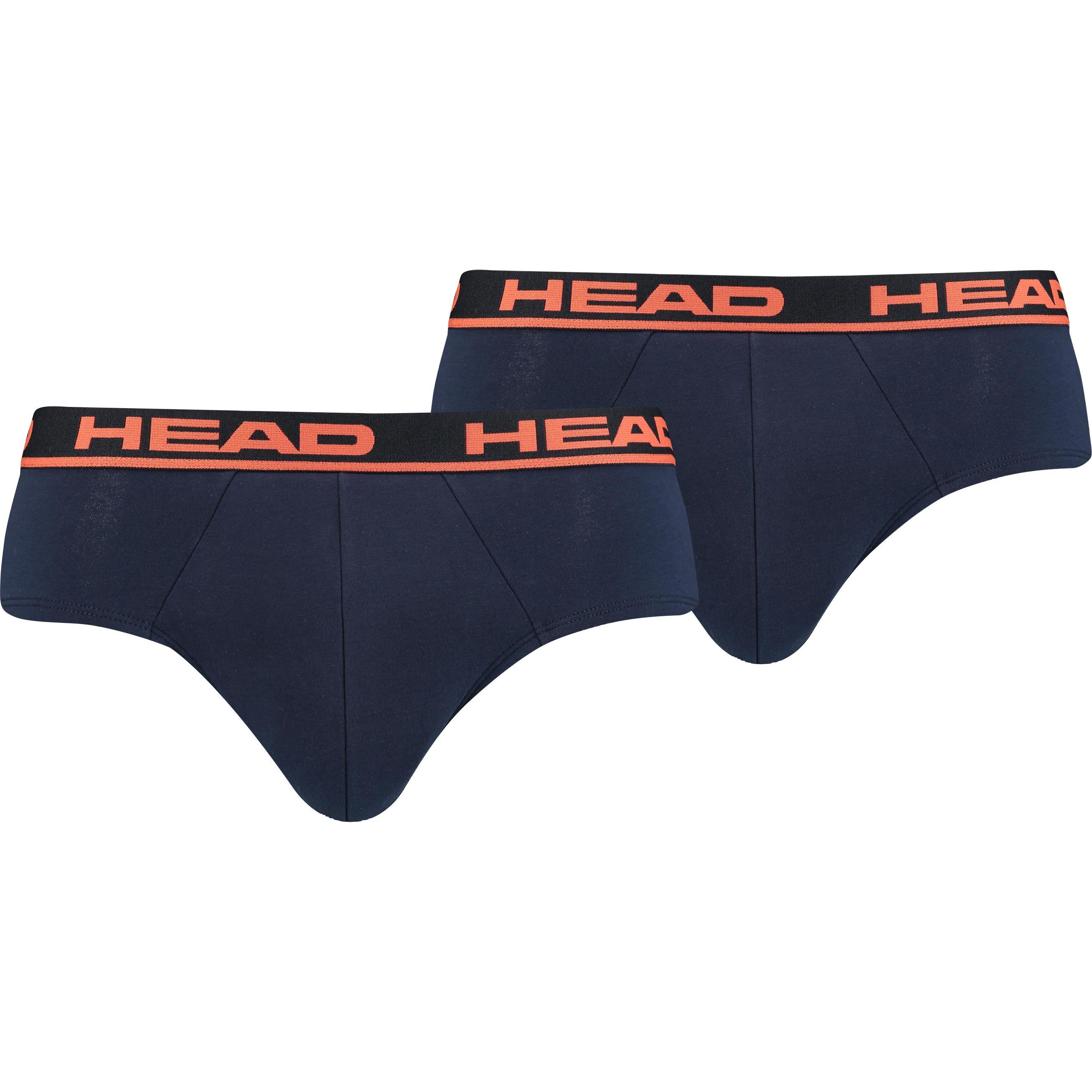 Head, Herren, Unterhosen, Slip Casual Stretch, Orange, (XL, 2er Pack)