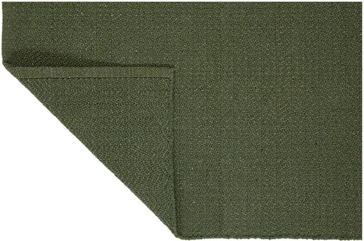 Actual product image Liv Interior Cotton rug Herringbone 70 cm x 140 cm, Green (70 x 140 cm)
