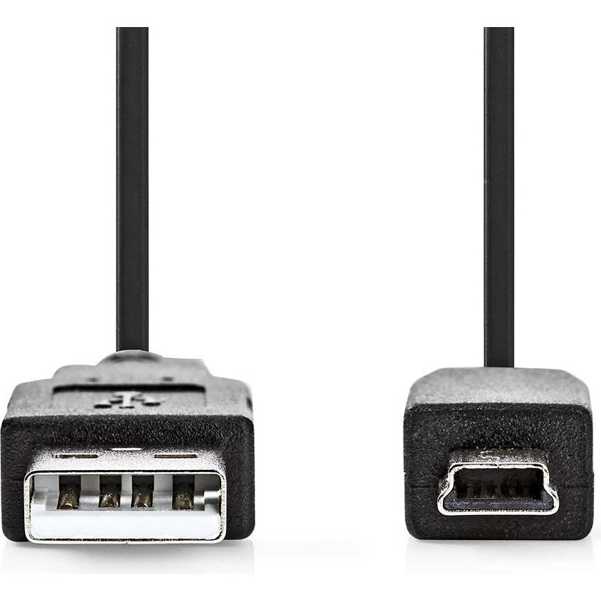 Thumbnail - Nedis USB-Kabel USB 2.0 USB-A Stecker USB Mini-B 5 pin Stecker 480 Mbps Vernickelt 5.00 (5 m, USB 2.0), USB Kabel