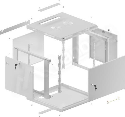 Actual product image Lanberg WF01-6609-00S (9 RU, 19 inch rack)