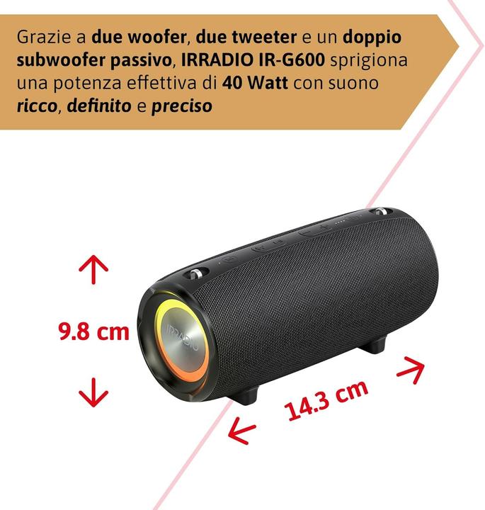 Produktbild Irradio IR-G600 Wireless-Diffusor 40W