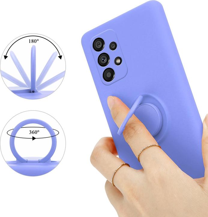 Image du produit Cadorabo TPU Liquid Ring Silicone Case Case pour Samsung Galaxy A73 5G (Samsung Galaxy A73 5G)