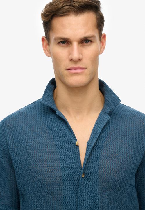 Produktbild Superdry Strickhemd mit Struktur (XL)