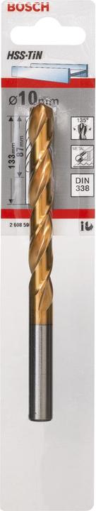Actual product image Bosch Professional Zubehör Metal drill HSS-TiN, DIN 338, 10 x 87 x 133 mm (10 mm)