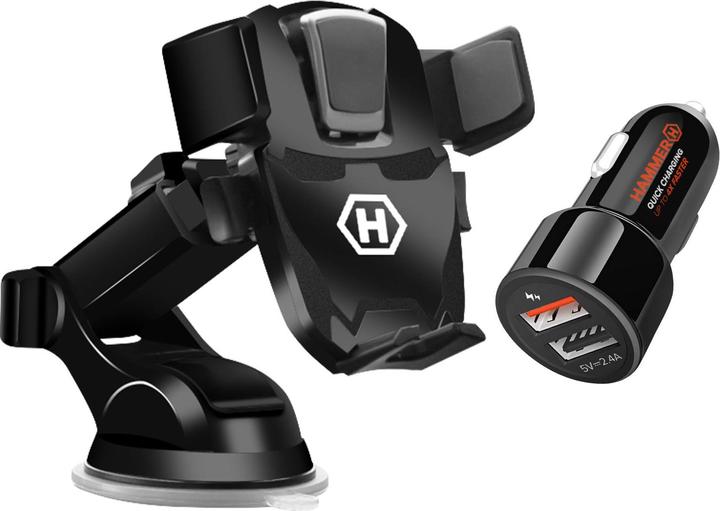 Actual product image Hammer Fitness Car holder + cigarette lighter charger