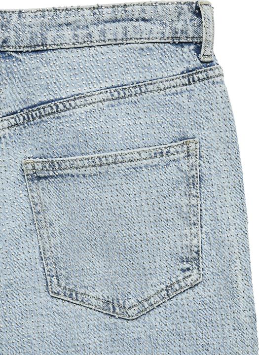 Actual product image Vero Moda VMTESSA Rhinestone Hohe Taille Weiter Beinschnitt Jeans Weit geschnitten (W27/L32)