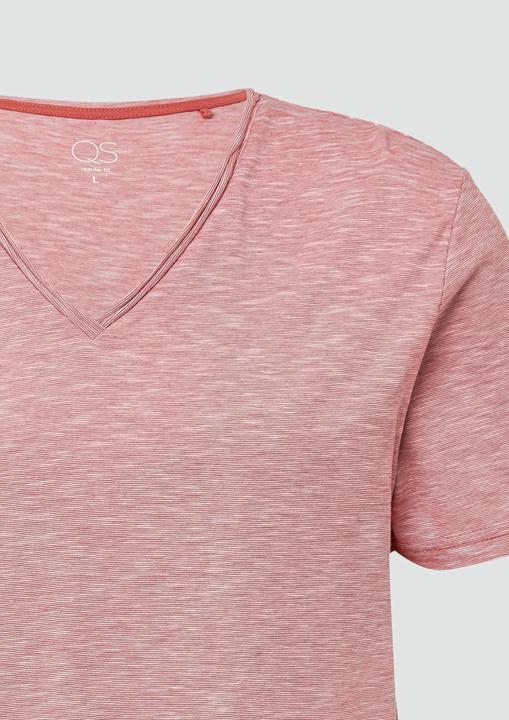 Actual product image S.Oliver T-Shirt T-Shirt in Melange mit Rollkante (S)