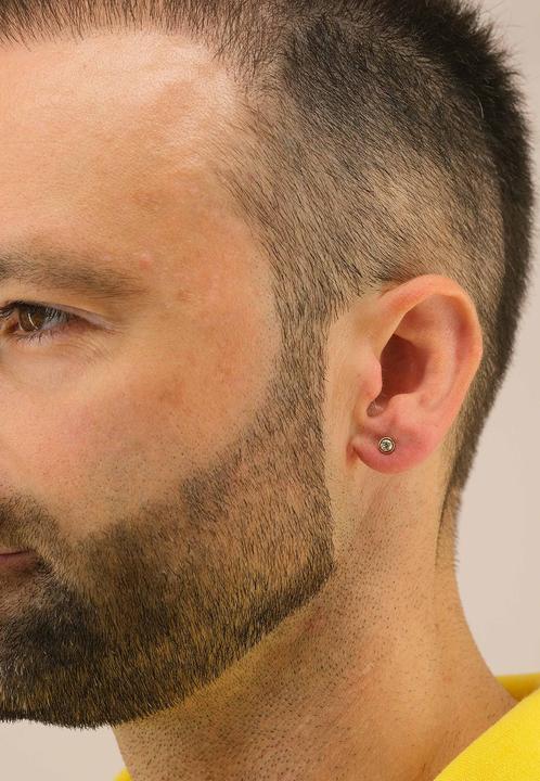 Image du produit Muau Boucles d'oreilles monture à cadre (Or jaune 750/18K)