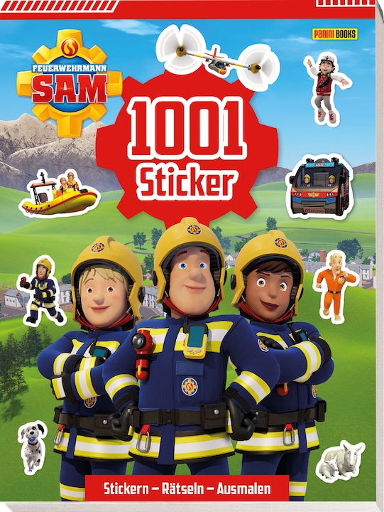 Produktbild Panini Feuerwehrmann Sam: 1001 Sticker: Stickern - Rätseln - Ausmalen