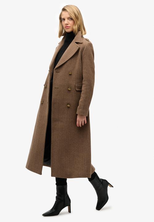 Actual product image Superdry Women's buttoned wool blend coat