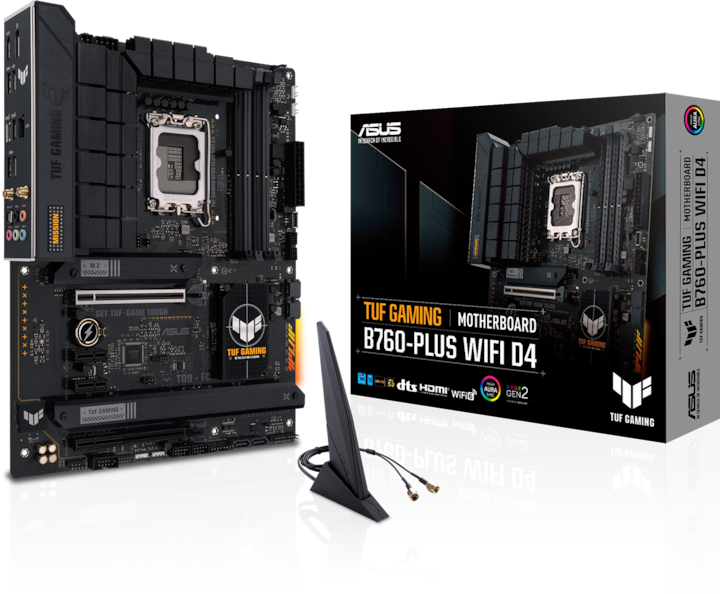 ASUS TUF GAMING B760-PLUS WIFI D4 (LGA 1700, Intel B760, ATX)