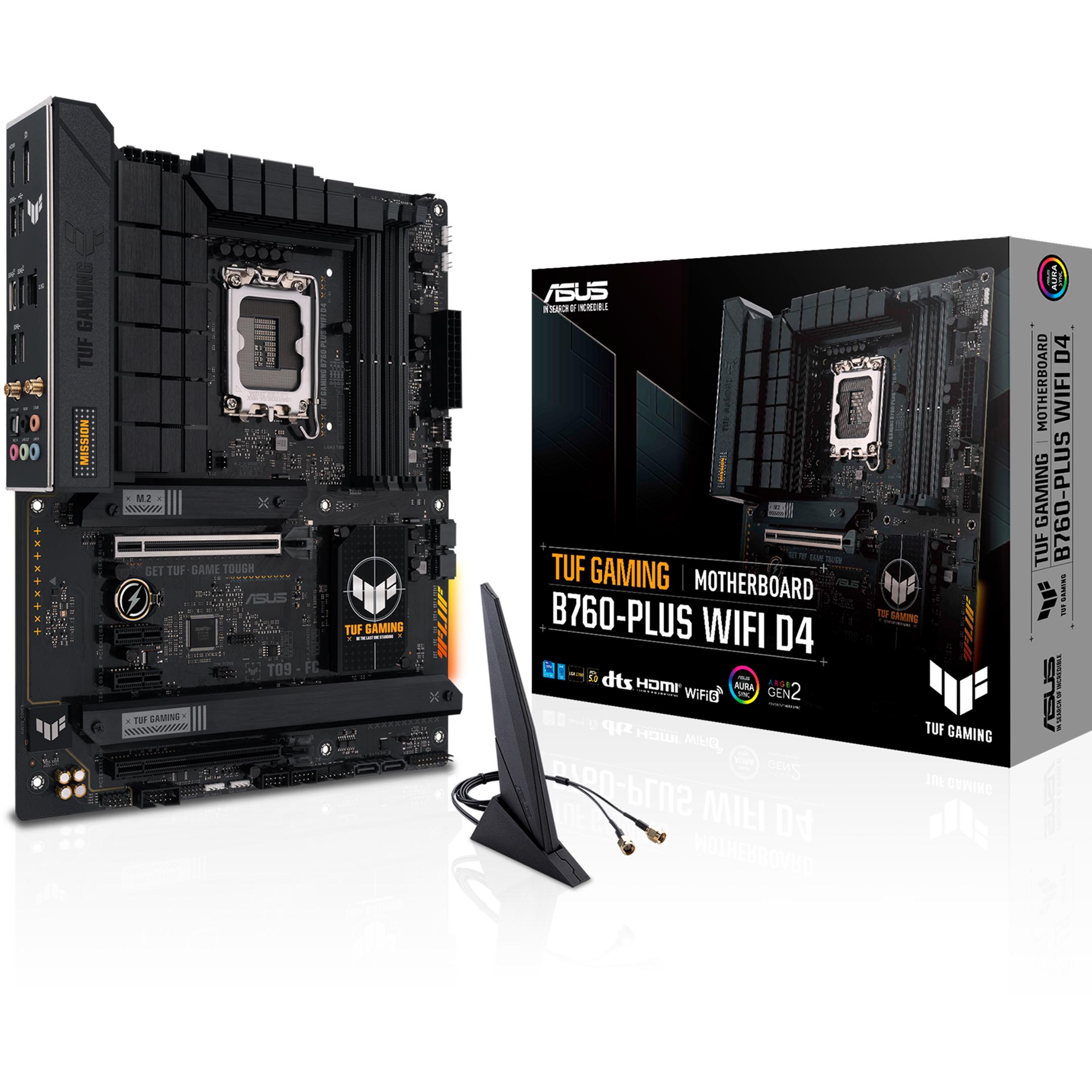 ASUS TUF GAMING B760-PLUS WIFI D4 (LGA 1700, Intel B760, ATX), Mainboard