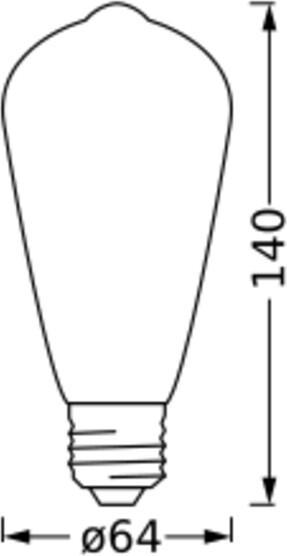 Image du produit Ledvance SMART+ MATTER FILAMENT EDISON MULTICOLOR 4.8W 827...865 Multicolore E27 (E27, 470 lm, 4x)