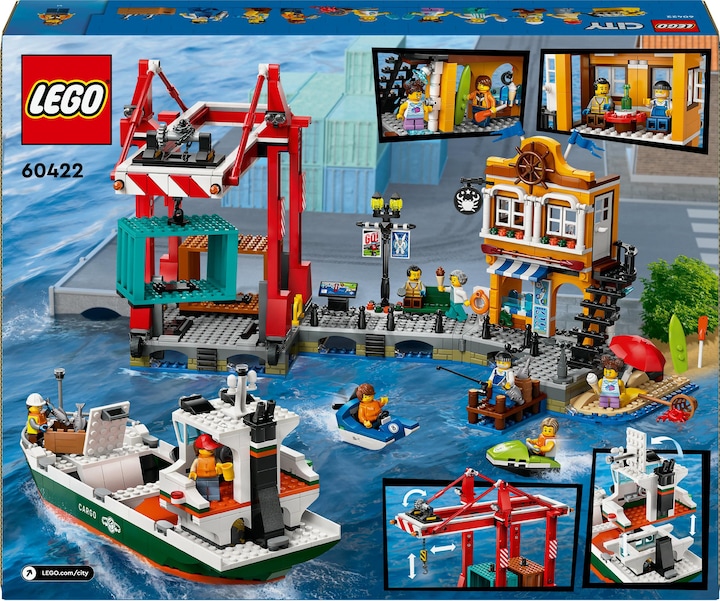 Produktbild LEGO Hafen mit Frachtschiff (60422, LEGO City)