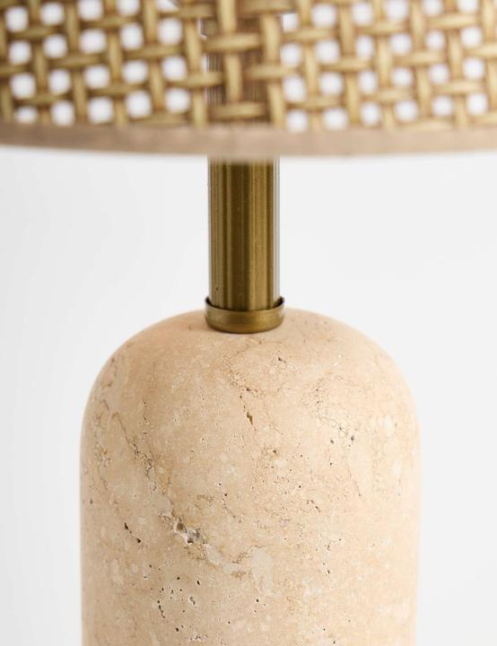 Image du produit Opviq Solara Woven Traverten Table Lamp (E27)