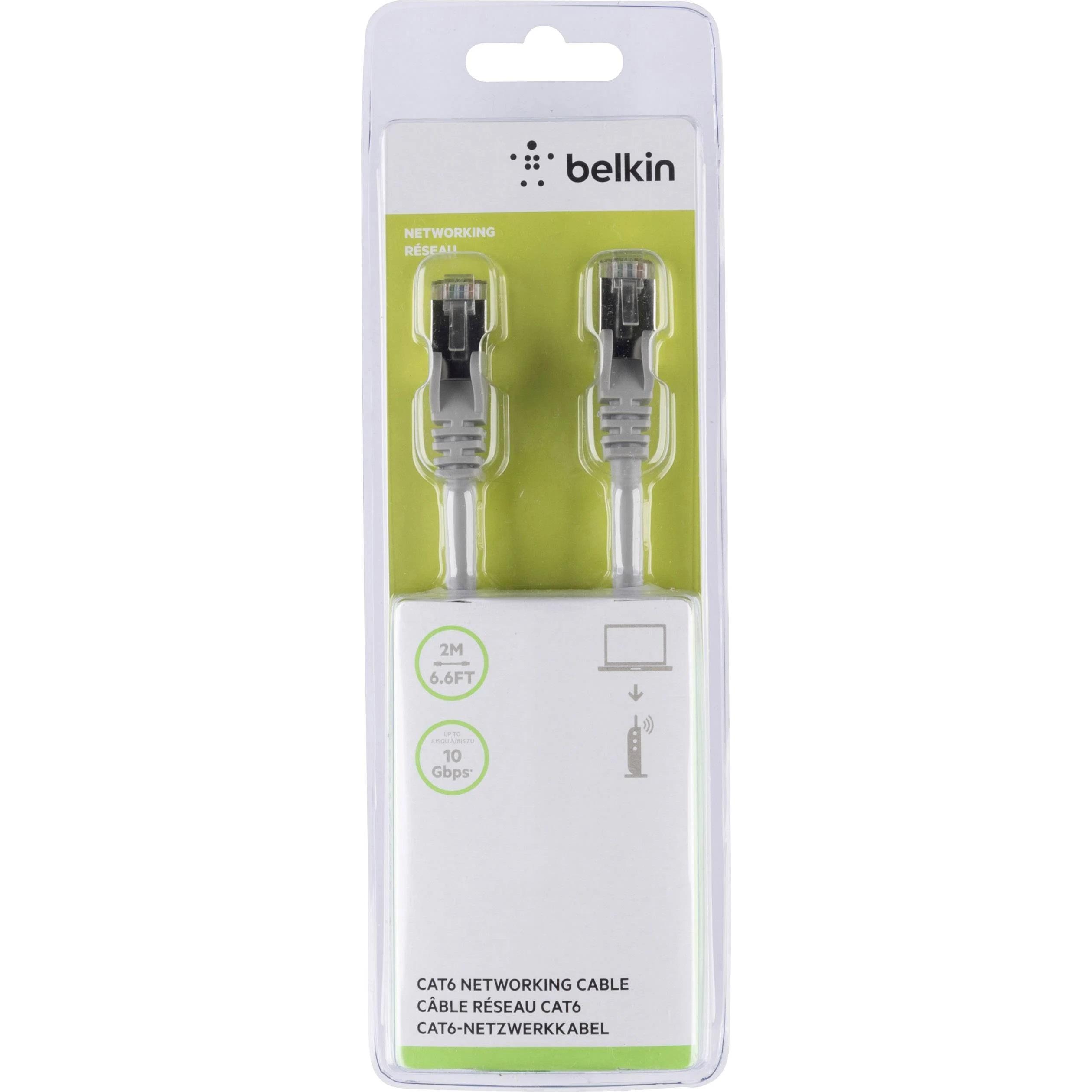 Thumbnail - Belkin Patch-Kabel RJ-45 (M) bis RJ-45 (M) (S/FTP, CAT6, 2 m), Netzwerkkabel