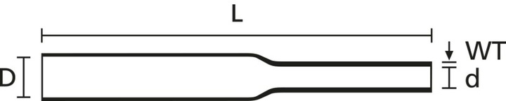 Actual product image HellermannTyton Heat shrink tubing without adhesive T (1 x)
