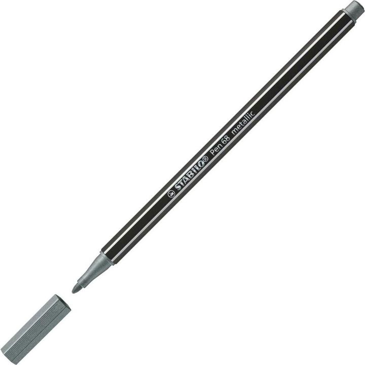 Produktbild STABILO Pen 68 (Silber, 1 x)