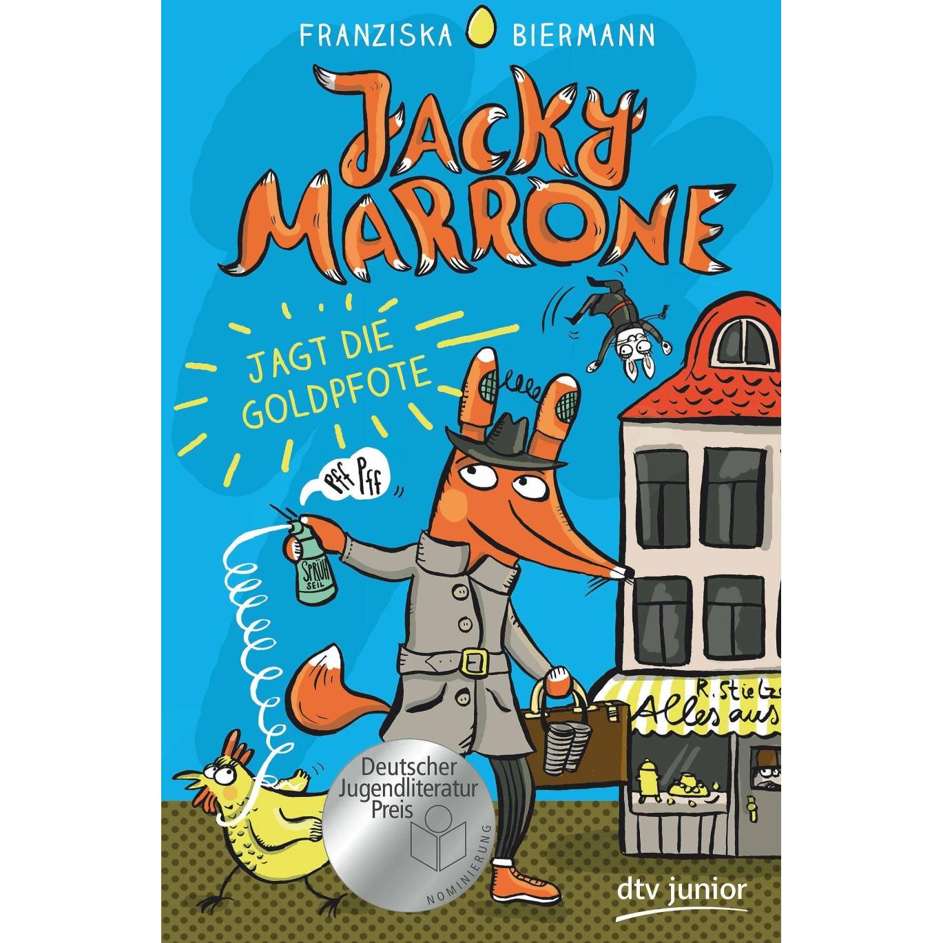 Jacky Marrone jagt die Goldpfote, Kinderbücher von Franziska Biermann