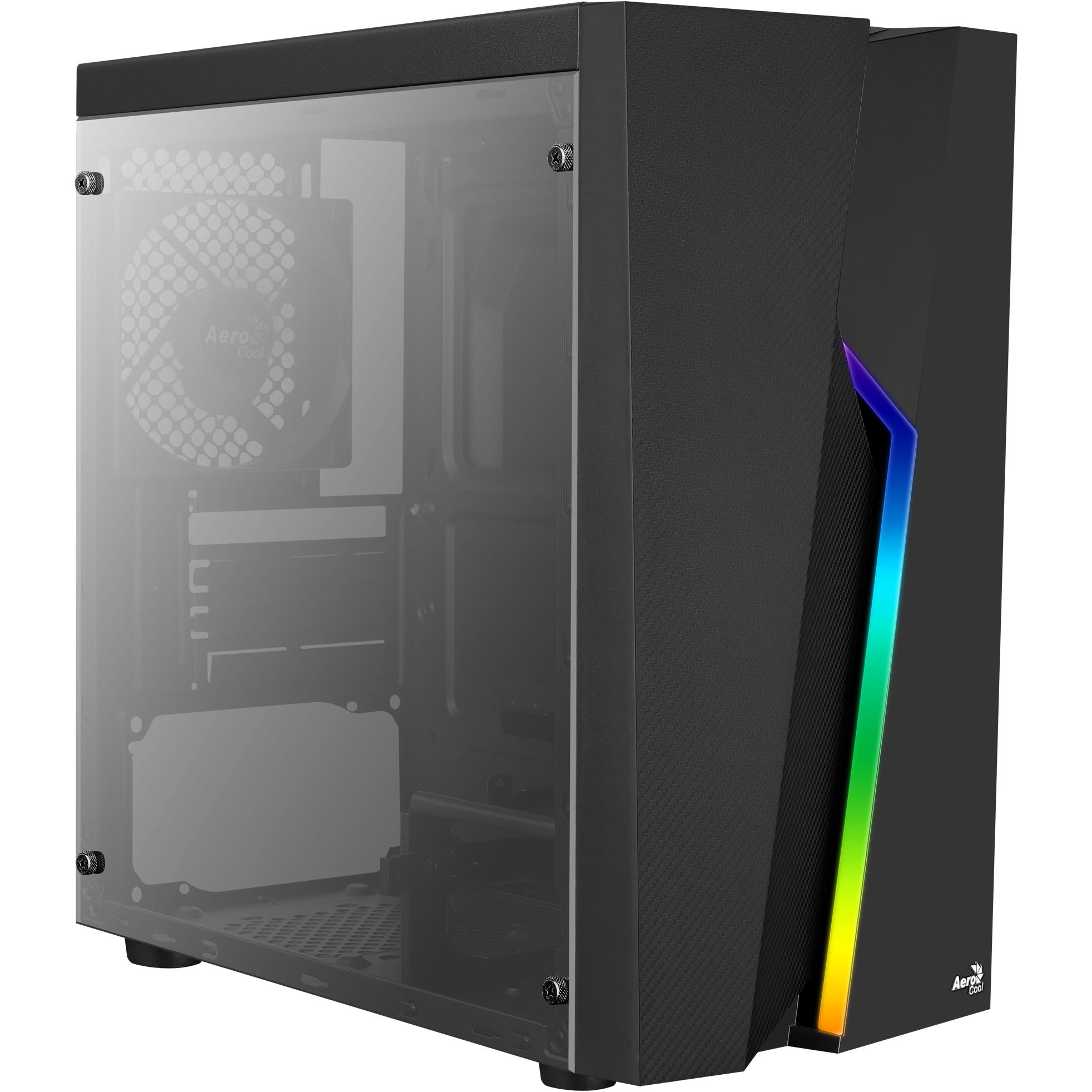 AeroCool Bolt Mini (mATX), PC Gehäuse, Schwarz