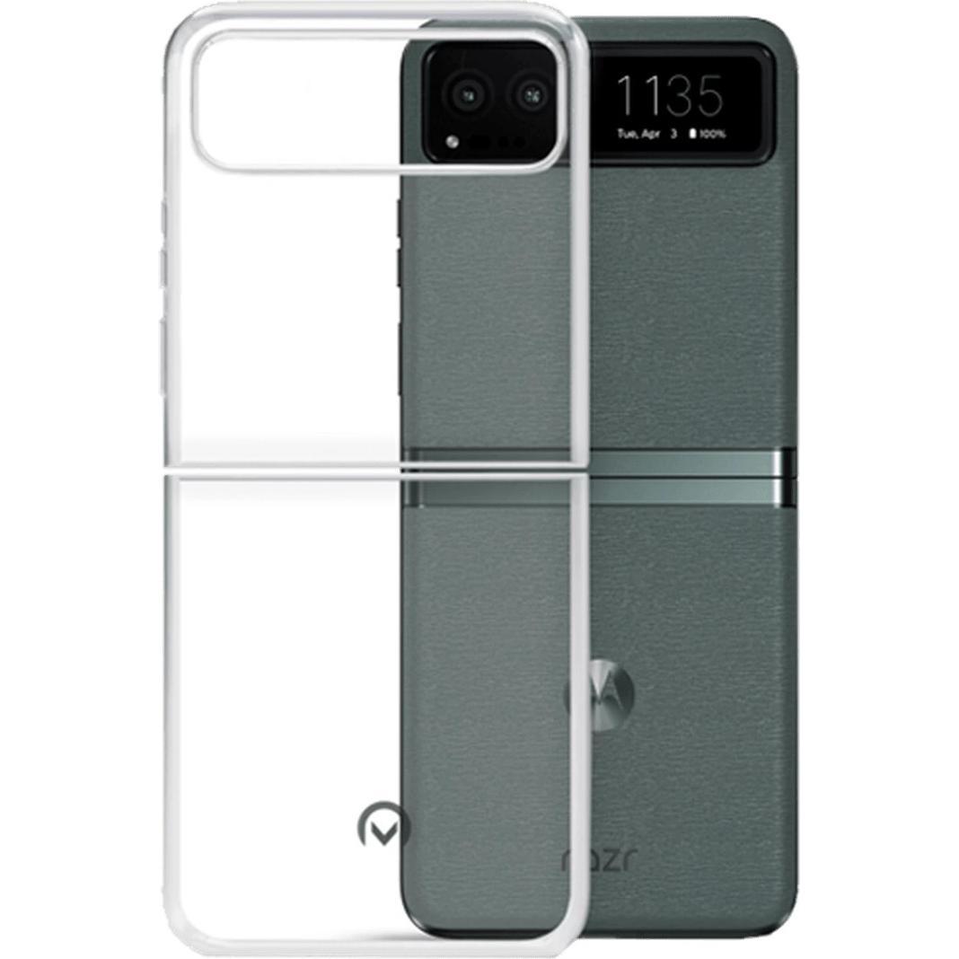 Mobilize Gelee-Hülle (Motorola Razr 40), Smartphone Hülle, Transparent