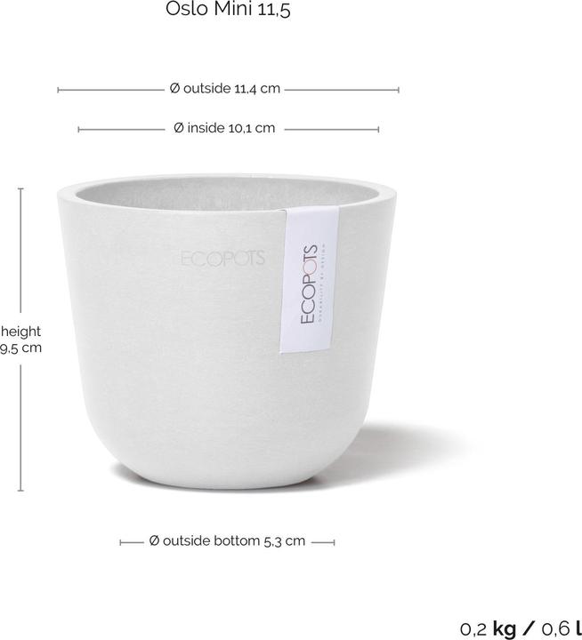 Immagine prodotto Ecopots Oslo Mini (11.50 cm)