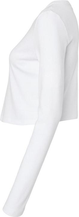Actual product image Bella Canvas Womens/Ladies Micro-Rib Long-Sleeved Crop Top (L)