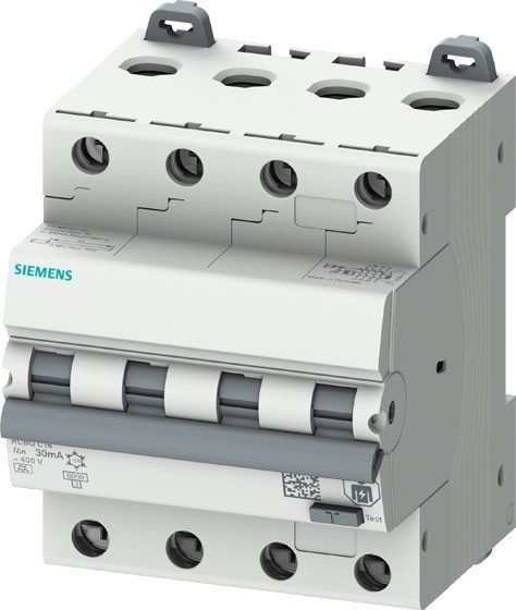 Produktbild Siemens FI/LS-Schutzschalter C10 3p+N 0,03A A 5SU1346-7FP10