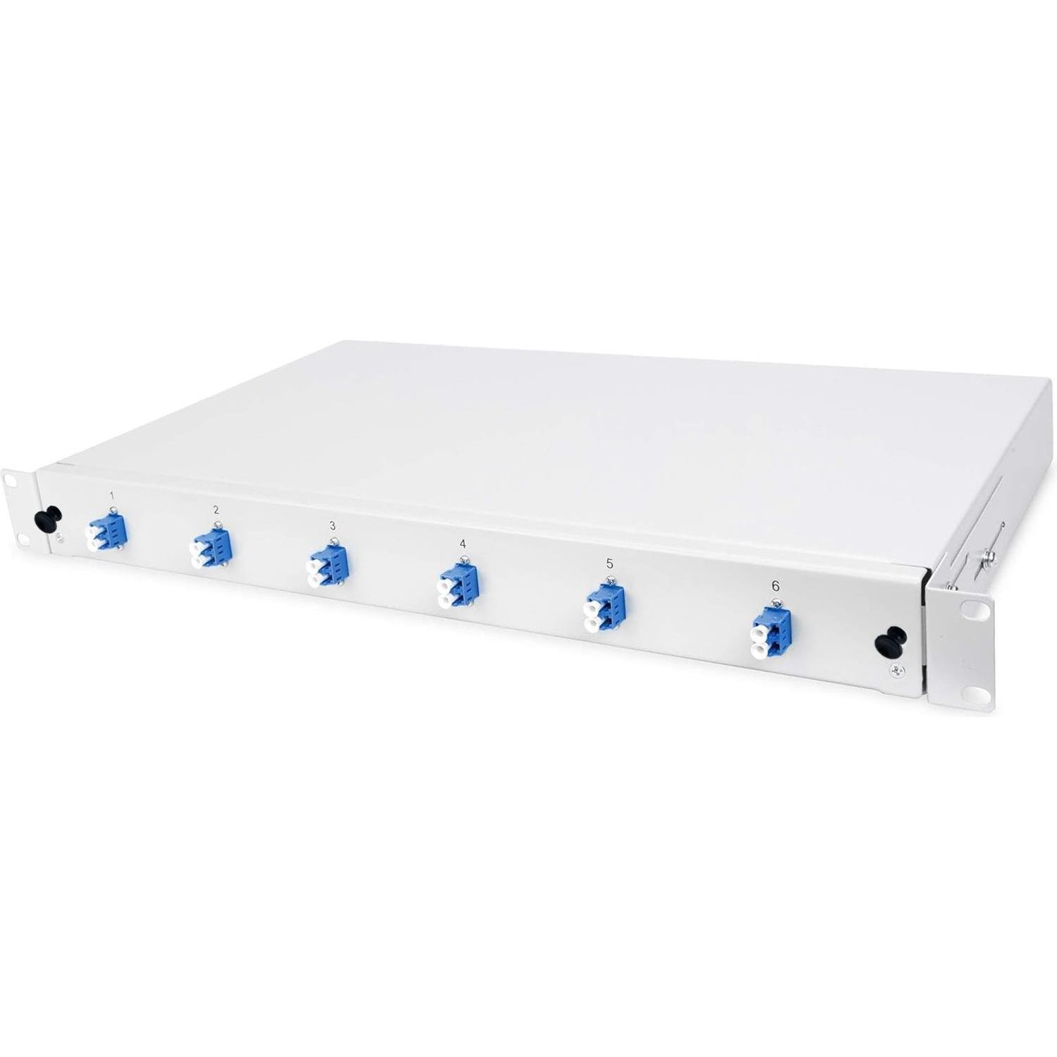 Netkab LWL 19" Breakoutbox mit 6-fach SC-duplex Blende blau (99910)