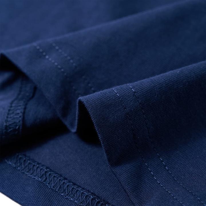 Image du produit vidaXL Tee-shirt manches longues enfant bleu marine 104,Matière : 100 (104)