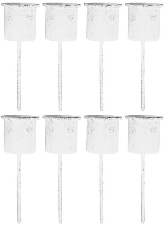 Produktbild Novaliv 8x Stabkerzenhalter weiss I Kerzenpick 7,1 x Ø 2,8 cm Kerzenstecker mit Spiess für (Rund)