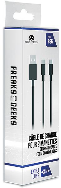 Actual product image Freaks and Geeks Cavo Doppia Ricarica USB Type C per PS5 F&G (Cable)