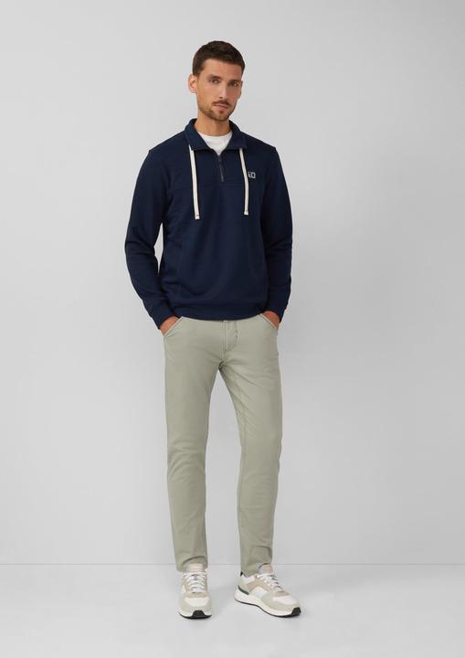 Produktbild s.Oliver Sweatshirt Sweatshirt mit Eingrifftaschen und Label-Patch (L)