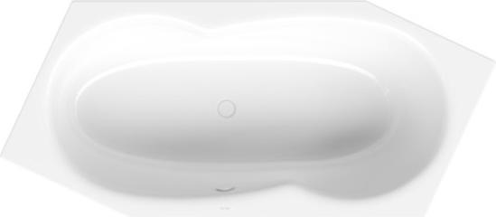 Bette Metric, baignoire 206x90x45x45cm, 6841- extrémité gauche, débordement avant gauche (190 l, 206 cm, 90 cm)
