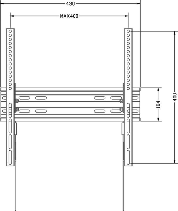Produktbild Maclean TV Mount 32-70 inches MC-748A (Wand, 45 kg, 32" - 70")