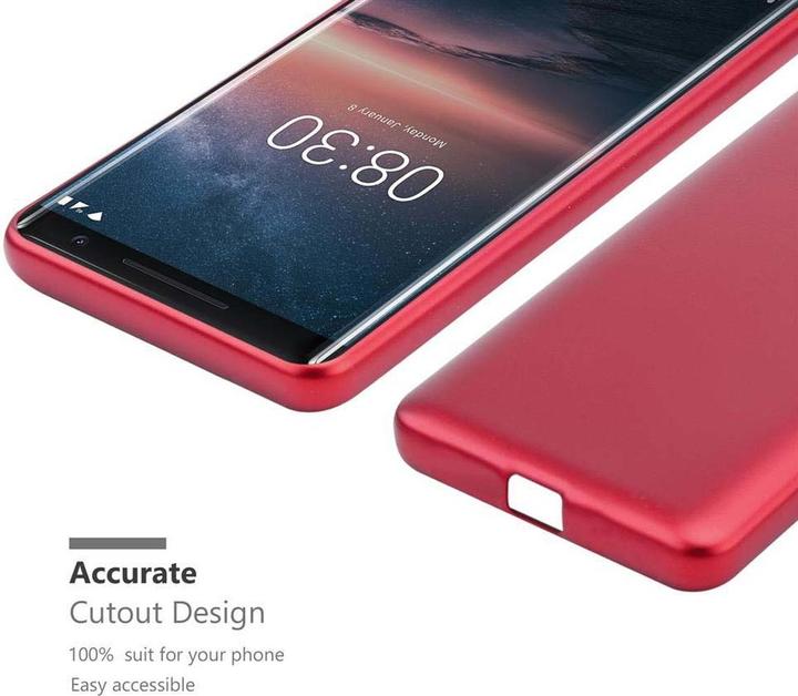 Image du produit Cadorabo Couverture métallique mate TPU (Nokia 8 Sirocco)
